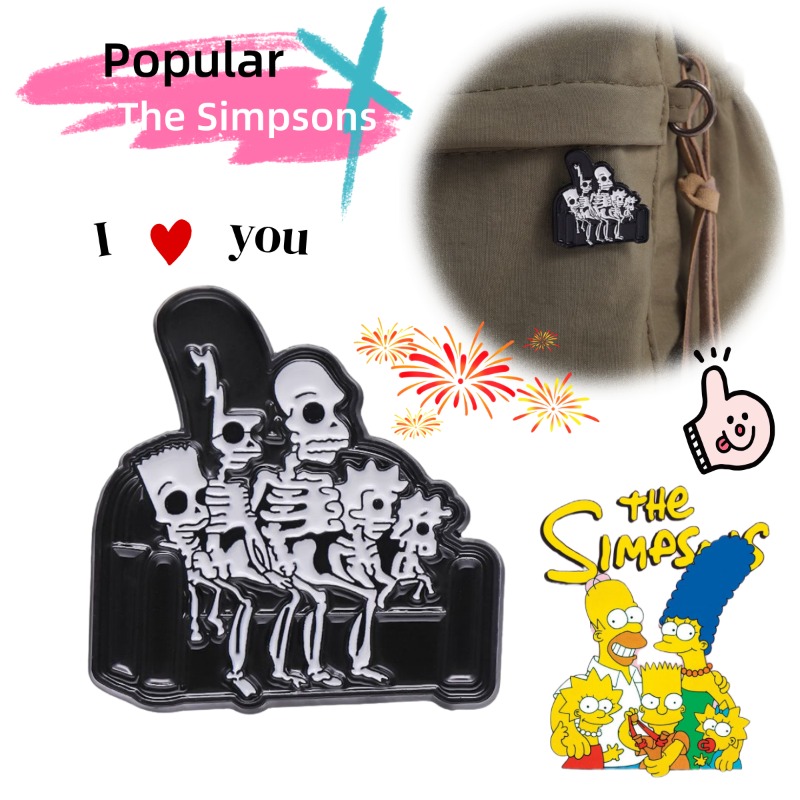Halloween Skeleton Decoration - Novo Broche de Figura de Desenho
