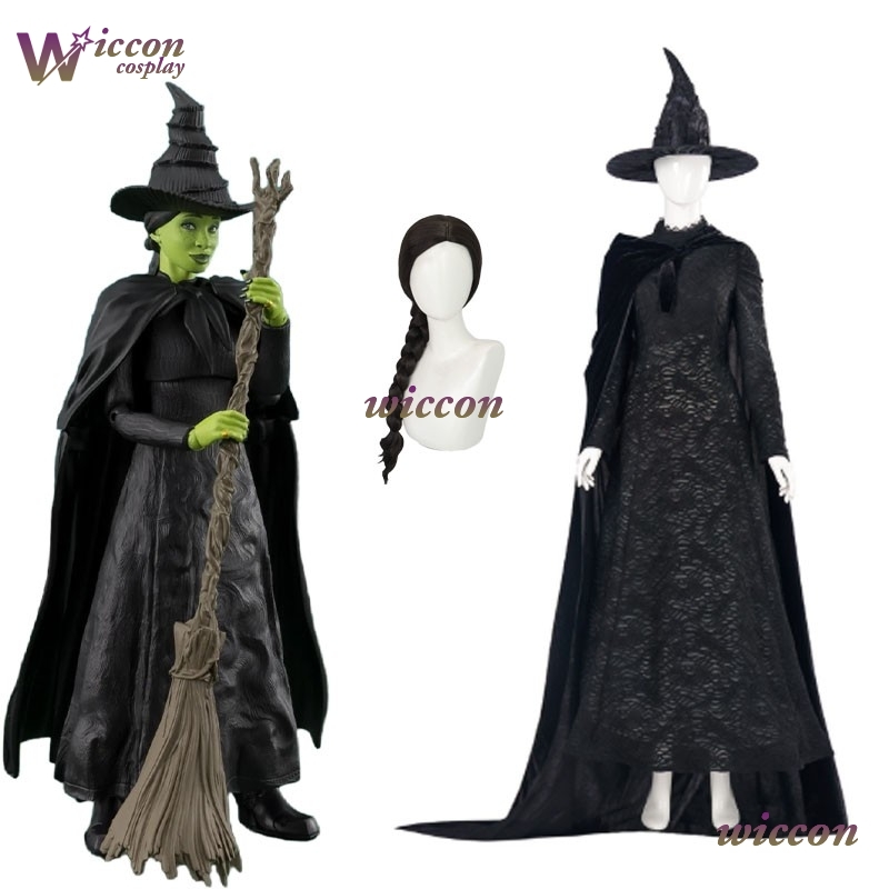 Halloween Costume Kids - Yesok filme malvado elphaba cosplay traje