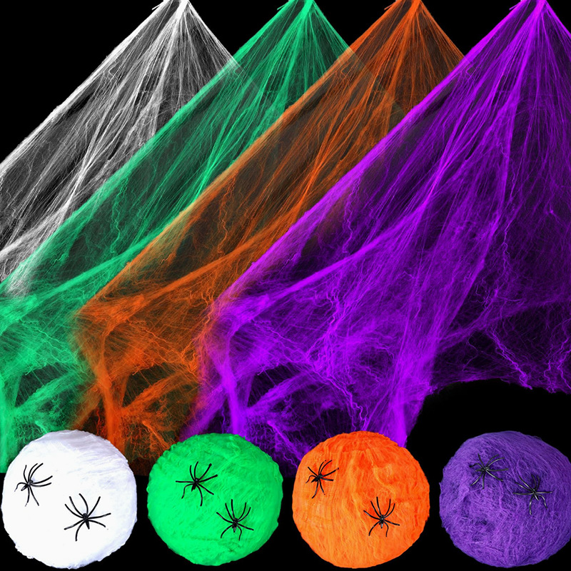 Spider Web Halloween Decoration - Decoração de Halloween: teia de aranha