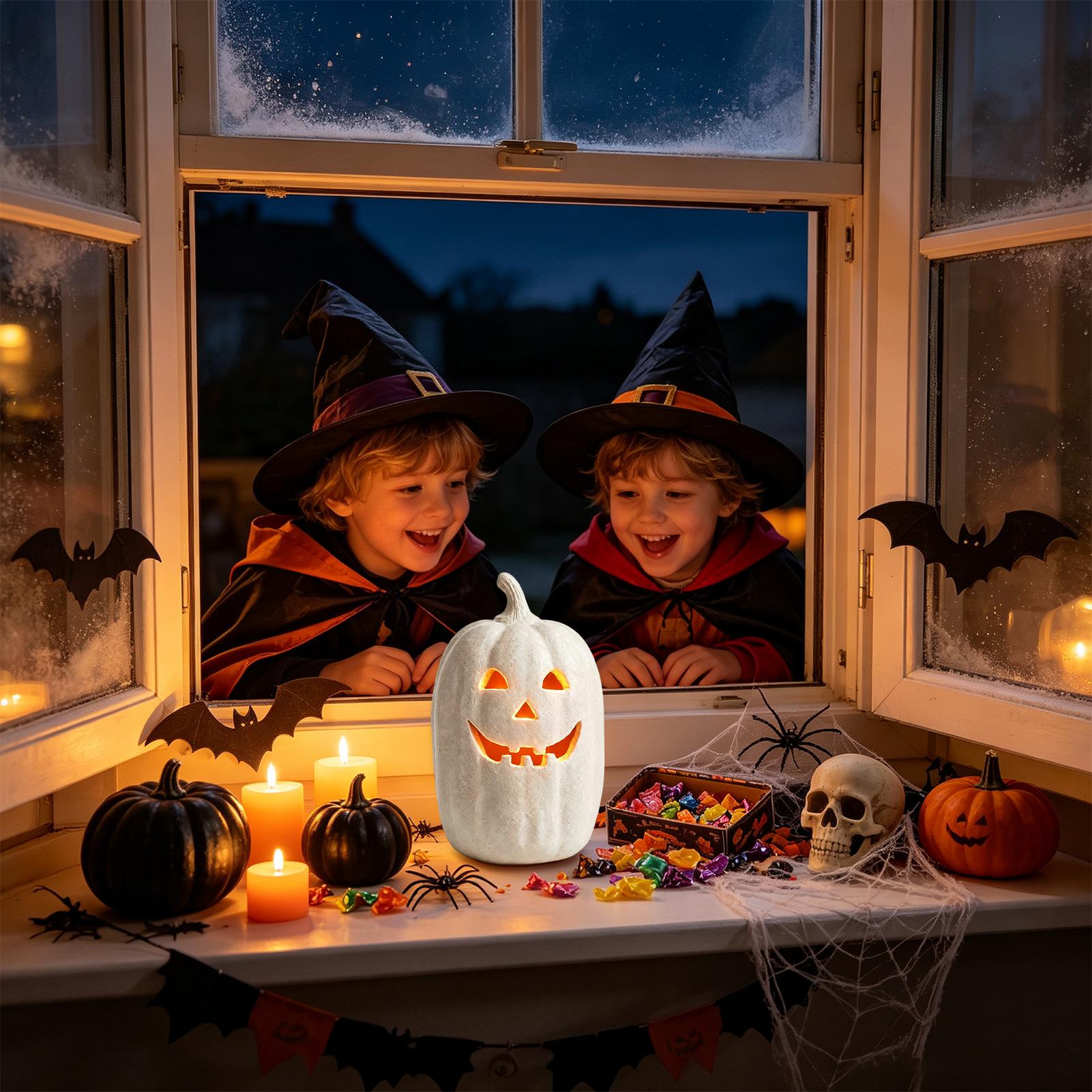 Pumpkin Lantern Halloween - Decoração de Abóbora de Halloween, Lanterna