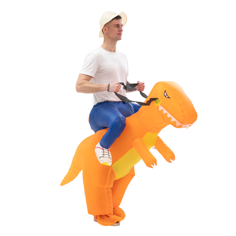 Fantasia Inflável de Dinossaur - Halloween Costume Adult avaliação e preço