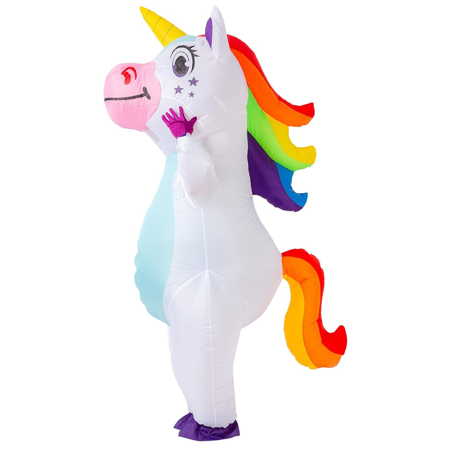 Fantasia Inflável de Unicórnio - Halloween Costume Adult avaliação e preço