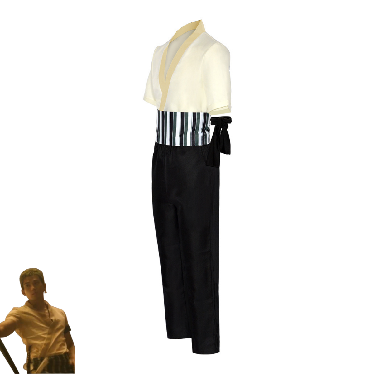 Xqnew anime filme roronoa zoro - Halloween Costume Kids avaliação e preço