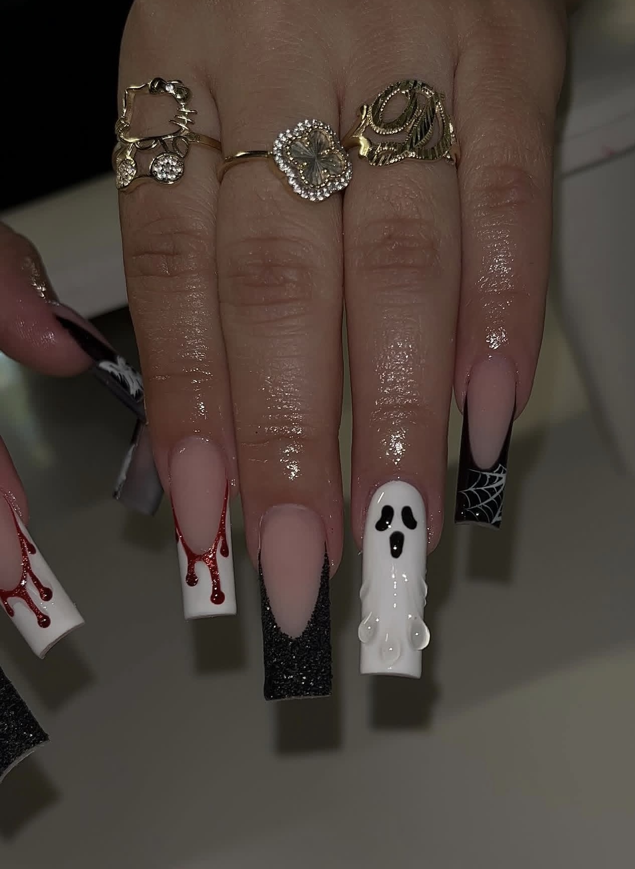 10 Unidades de Unhas Postiças  - Spider Web Halloween Decoration avaliação e preço