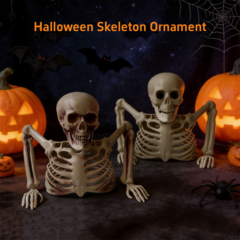 Ornamento de Crânio de Esquele - Halloween Skeleton Decoration avaliação e preço