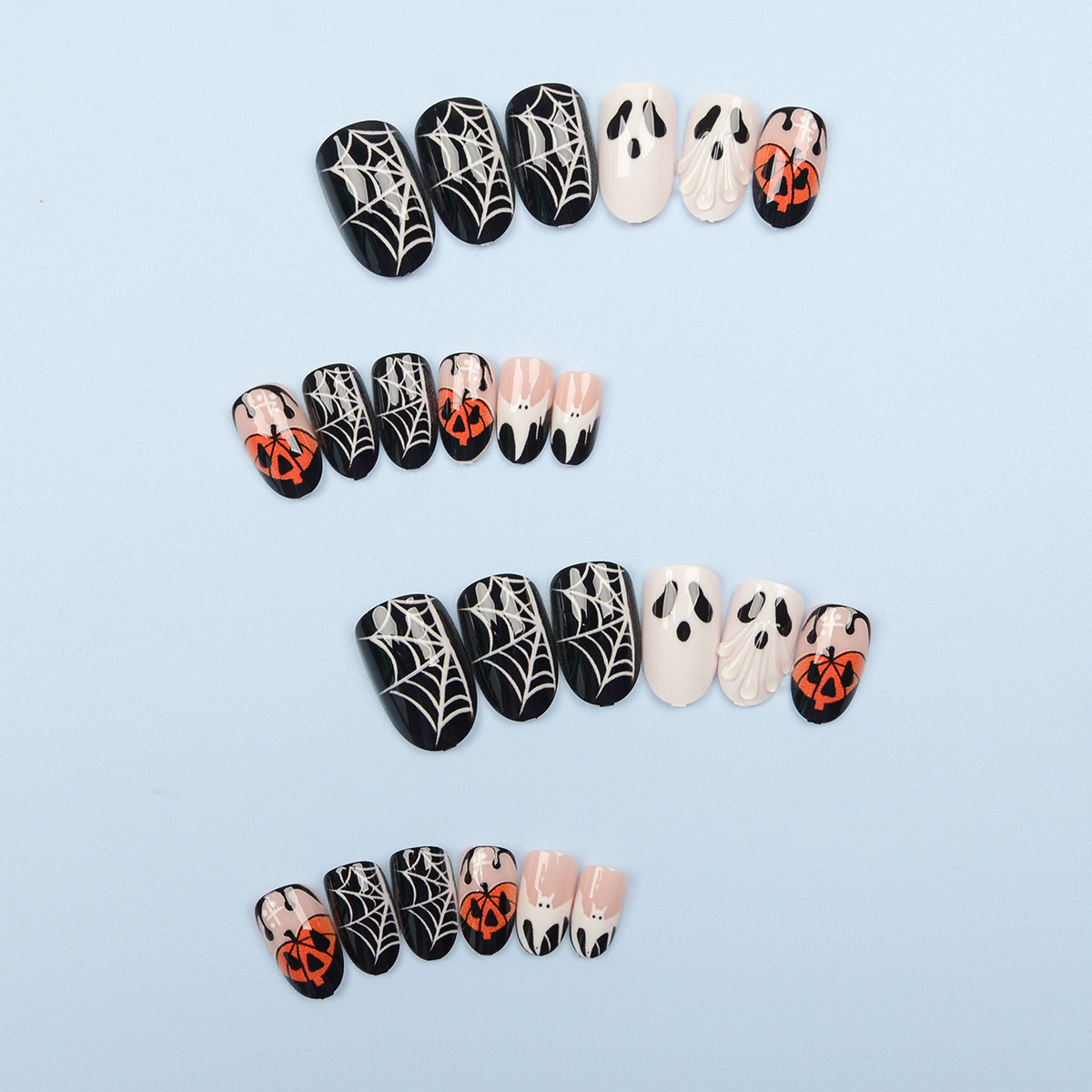 Unhas Postiças de Halloween co - Pumpkin Lantern Halloween avaliação e preço